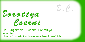 dorottya cserni business card